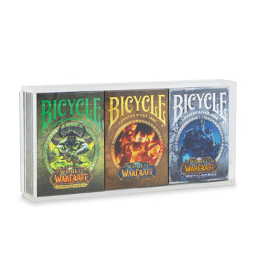 Bicycle Playing Cards | World of Warcraft with Acrylic Collectors Case | 3-Deck Collection | Classic, Lich King and Crusade | with 3-Deck Acrylic