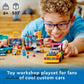 LEGO City Custom Car Garage 60389, Toy Garage Building Set with 2 Customizable Cars and Car Accessories, Pretend Play Mechanic Toy with 4 Minifigures