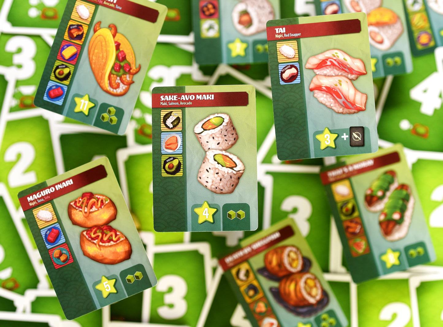 Maki Master Board Game - Compete as Sushi Chefs in a Strategic Sushi-Themed Game for 1-4 Players