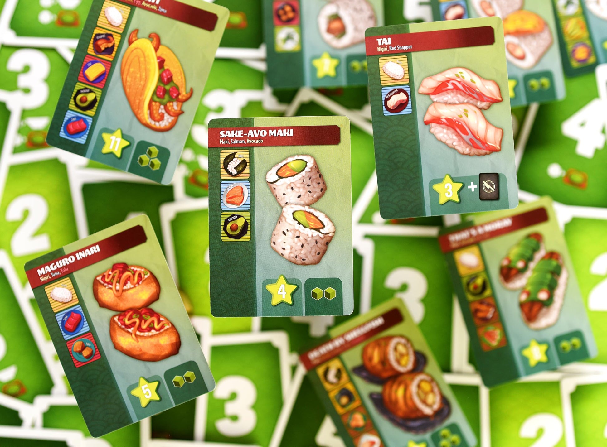 Maki Master Board Game - Compete as Sushi Chefs in a Strategic Sushi-Themed Game for 1-4 Players