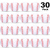 Blulu 30 Packs Baseball Stress Balls Party Favors Foam Mini Baseball Squeeze Balls for Kids, School Carnival Reward and Party Supplies(1.57