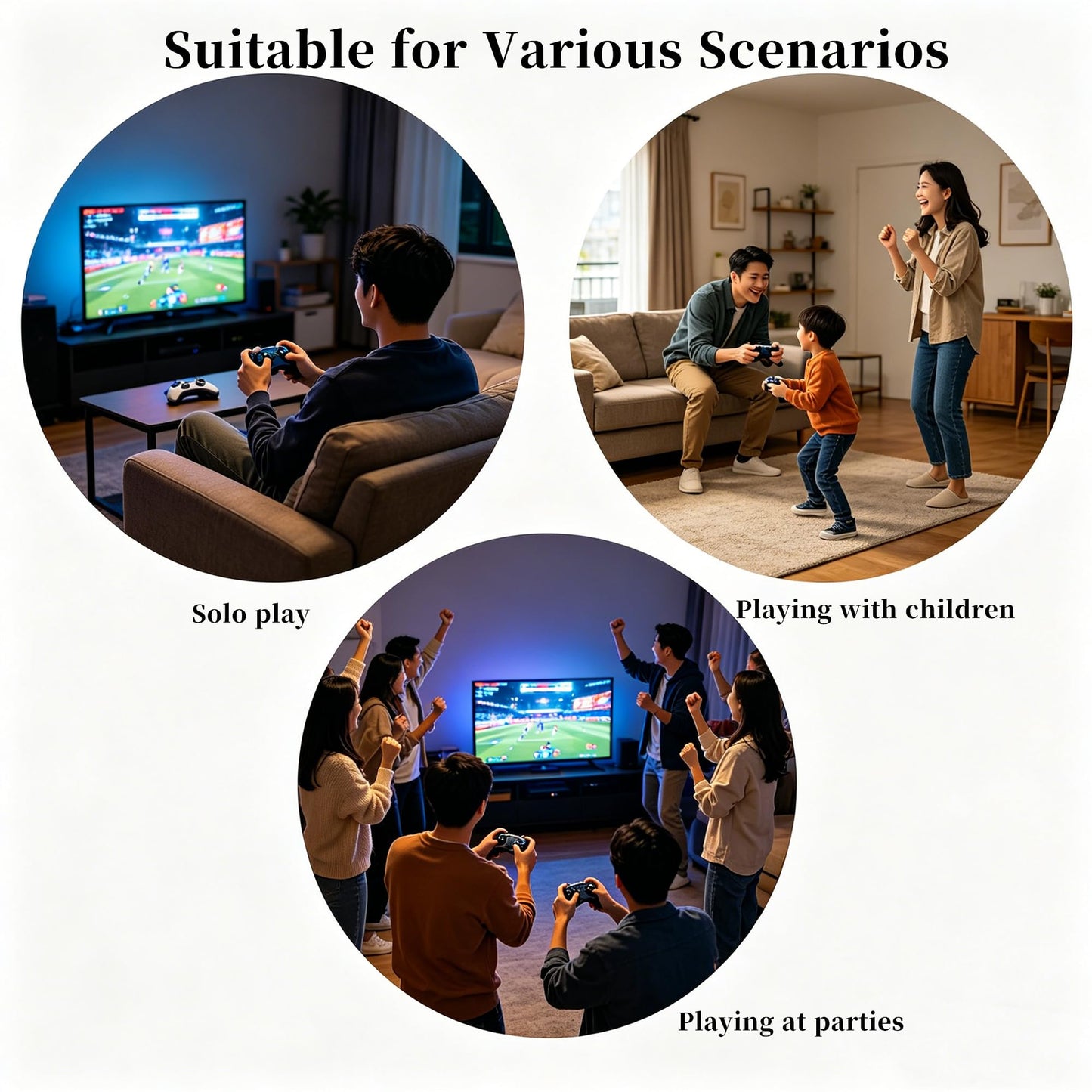 Retro Game Stick with 2 Wireless Controllers, Mini HDMI TV Game Console with Classic Arcade Games, 2.4G Wireless Retro Gaming System, Extreme Mini