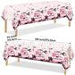 Yavxzvbw 3Pcs A Little Boo is Almost Due Decorations Pink Halloween Tablecloth Little Boo Baby Shower Decorations Girl for Halloween Baby Shower