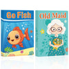 Card Games,Go Fish,Old Maid Card Game for Kids Toddler,2 Decks of Classic Fun Card Game for Game Nights and Family Gatherings,Great Gifts for Birthday
