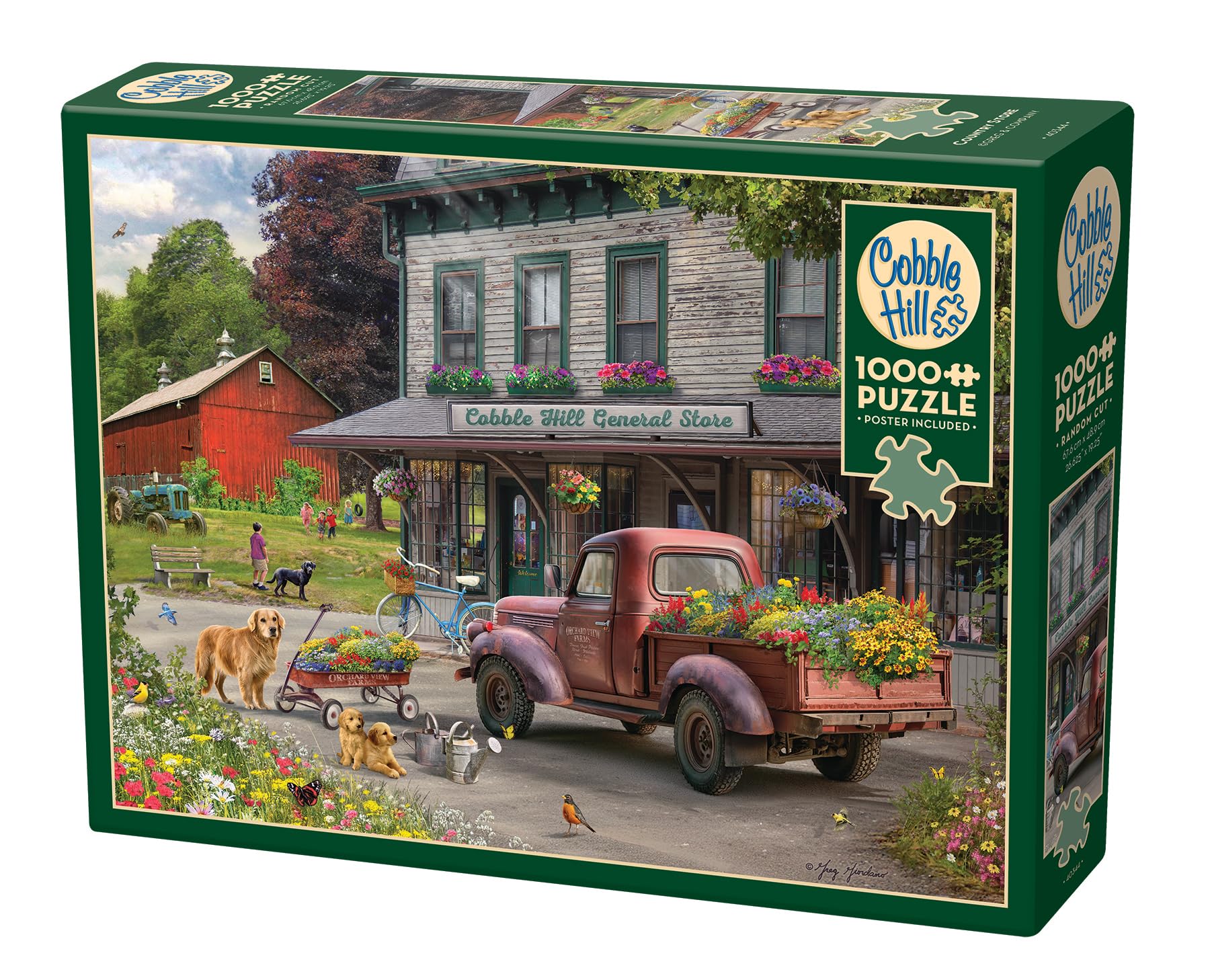 Cobble Hill 1000 Piece Puzzle - Country Store - Sample Poster Included
