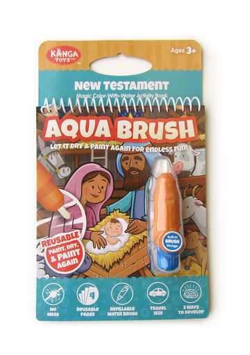 KangaToys Water Reveal Coloring Scripture Book for Kids Ages 3+. New Testament Bible Stories: Preschool, Elementary, Primary, Christian, Religion