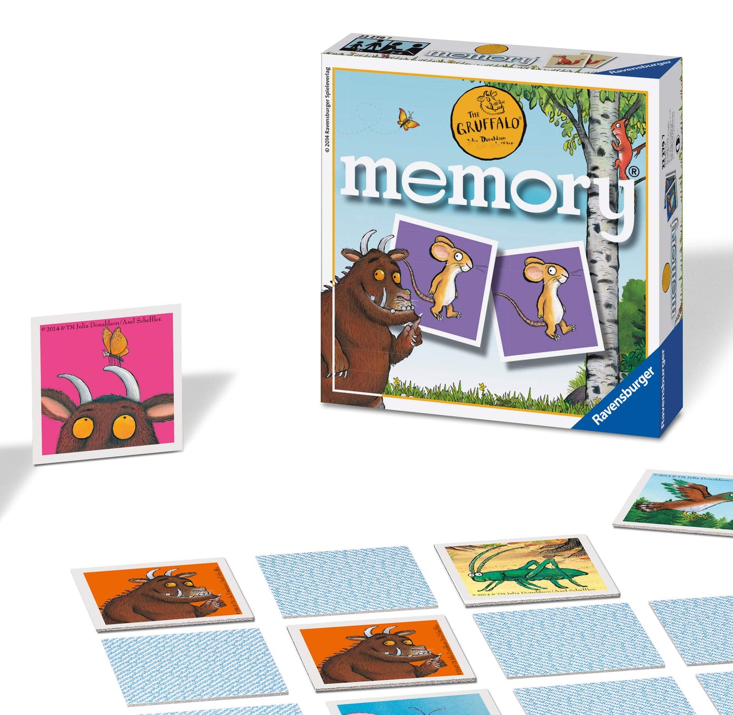 Ravensburger The Gruffalo Mini Memory Game - Matching Picture Snap Pairs Game for Kids Age 3 Years and Up
