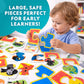 National Geographic Kids Animal Puzzle Games - 50 Matching Puzzle Cards for Toddlers, 4 Educational Toddler Matching Games, Portable Early Learning