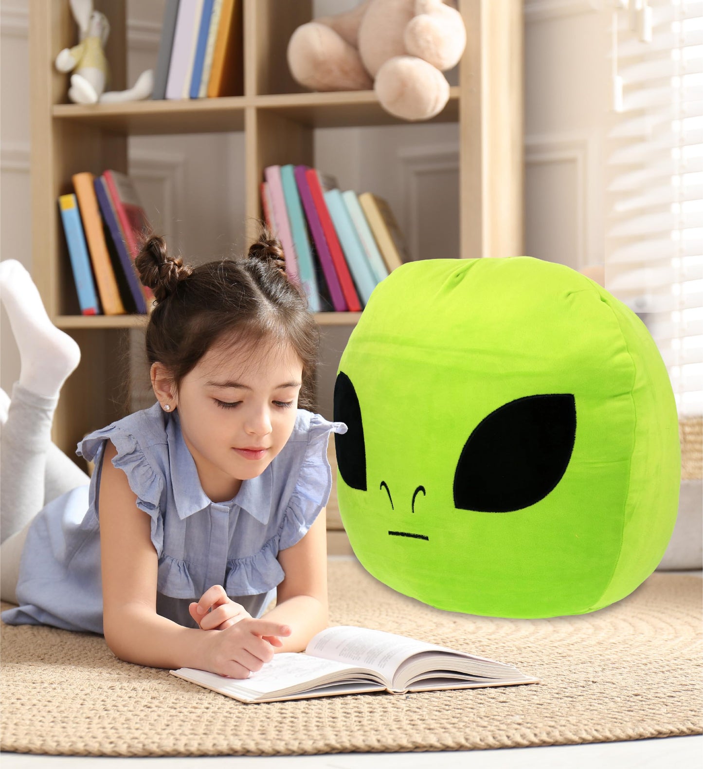 DolliBu Snug Mooshies Alien Stuffed Animal Plush Toy - Large Cuddly Space Super Squishy Soft Toys, Huggable Big Plush Animals for Girls and Boys, Cute