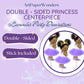 Little Lavender Princess Table Decoration Centerpieces, Set of 3 African American Princess Royal Birthday Cake Centerpieces