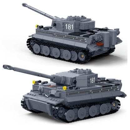 General Jim's Military Brick Building Set - WW2 German Army King Tiger Tank Building Blocks Model Set for Military, World War 2, Military and Brick