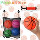 DAOLONG 4 Pcs Replacement Balls for L-ittle Tikes Basketball Hoop Set with Mesh Storage Bag, Lightweight Soft Small Basketball，6 Inches Colorful Small
