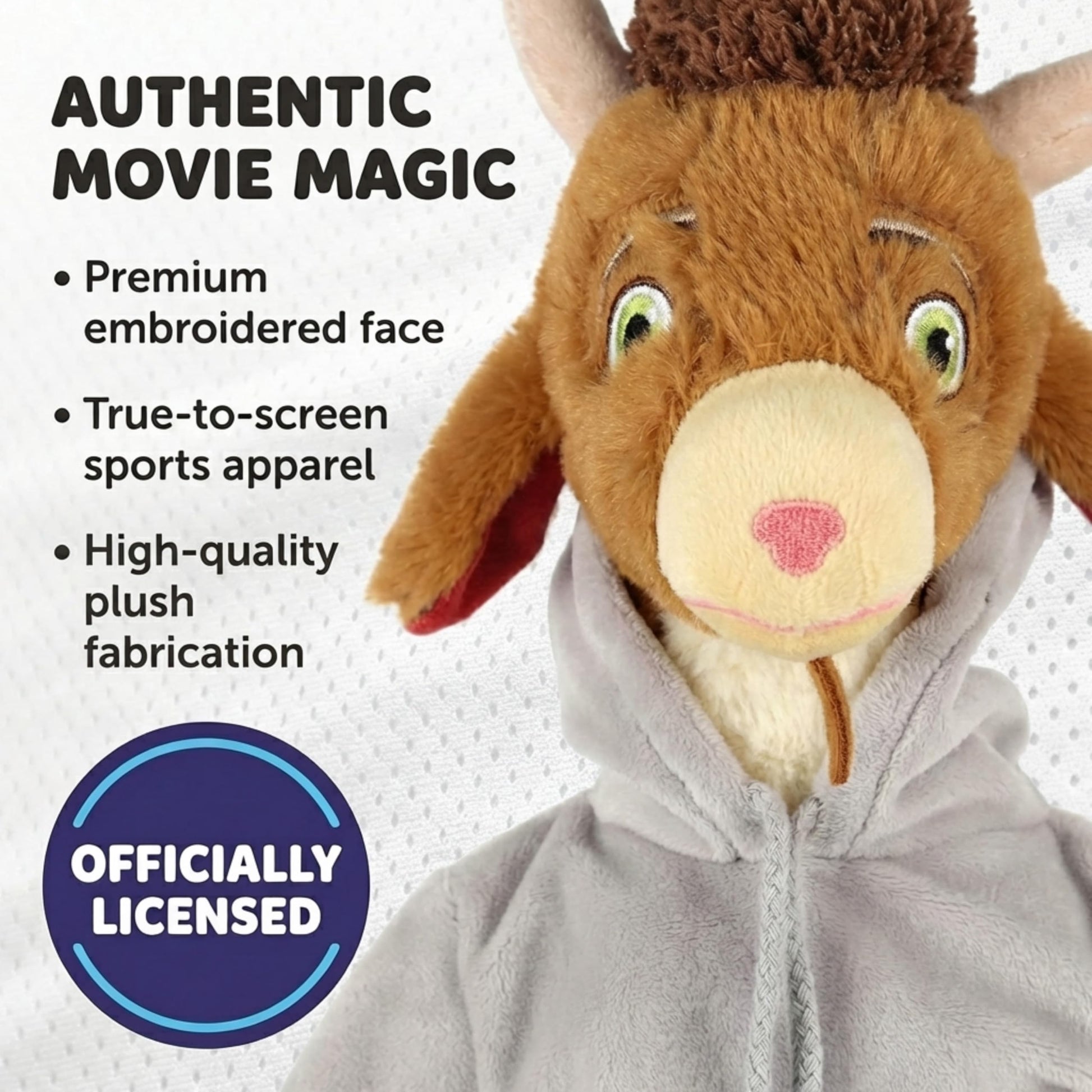 Jay Franco Space Jam Goat 22 Inch Plush Stuffed Animal Pillow Buddy - Super Soft Microfiber, Machine Washable, Embroidered Details, Cozy Kids Gift