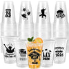 JOYIN 24 Pcs 16OZ Graduation Plastic Party Cups, Black Class of 2026 Decorations, Personalized Graduation Cups for College High School Grad Party
