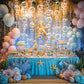Biubumtu 8 Strings Under The Sea White Bubble Garlands Little Mermaid Shark Beach Themed Birthday Decorations Under Water Hanging Streamer Banner