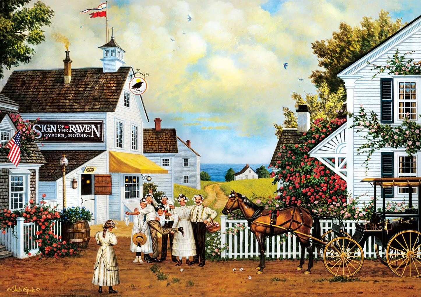 Buffalo Games - Charles Wysocki - Fun Lovin' Silly Folks - 300 Piece Puzzle