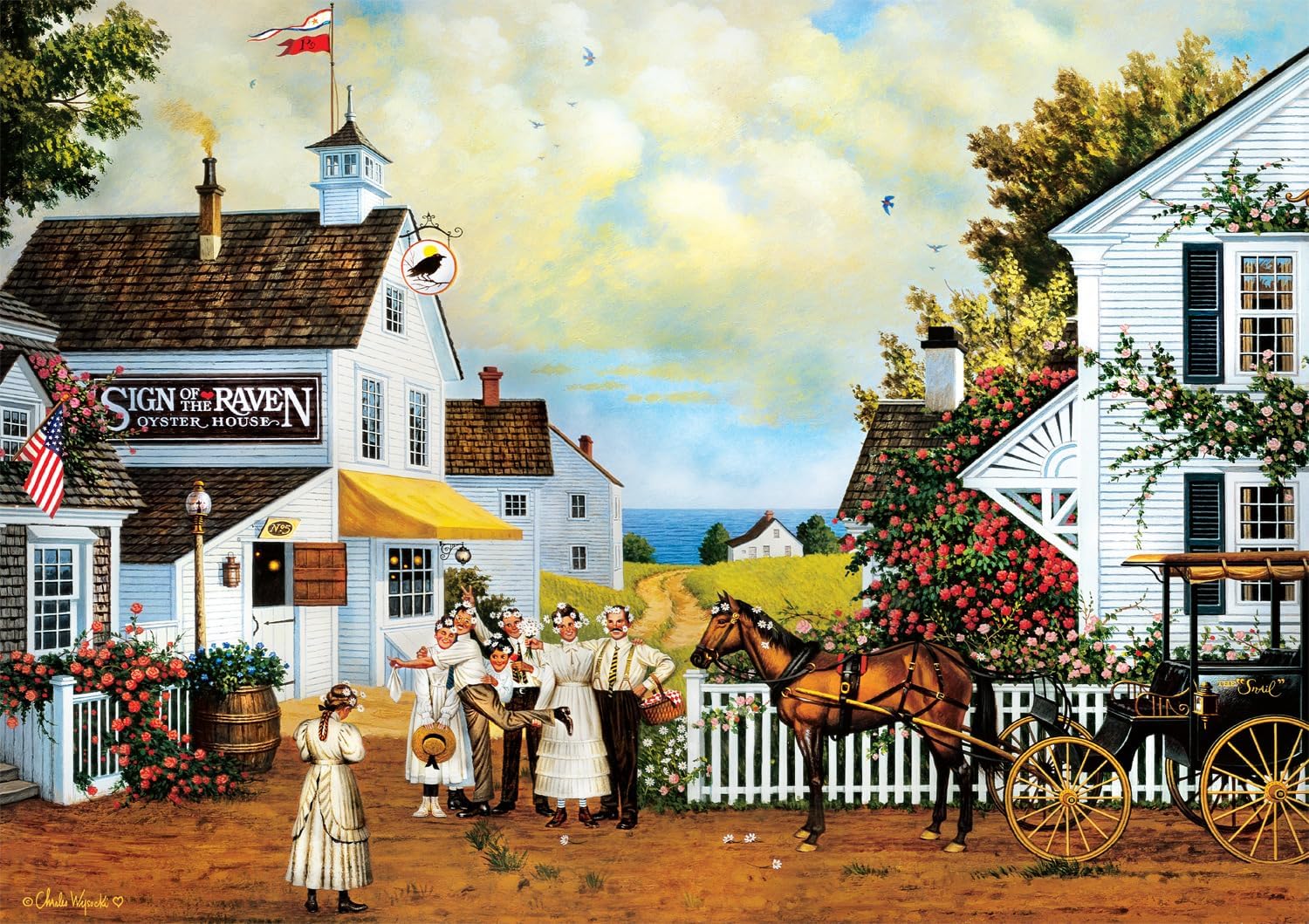 Buffalo Games - Charles Wysocki - Fun Lovin' Silly Folks - 300 Piece Puzzle