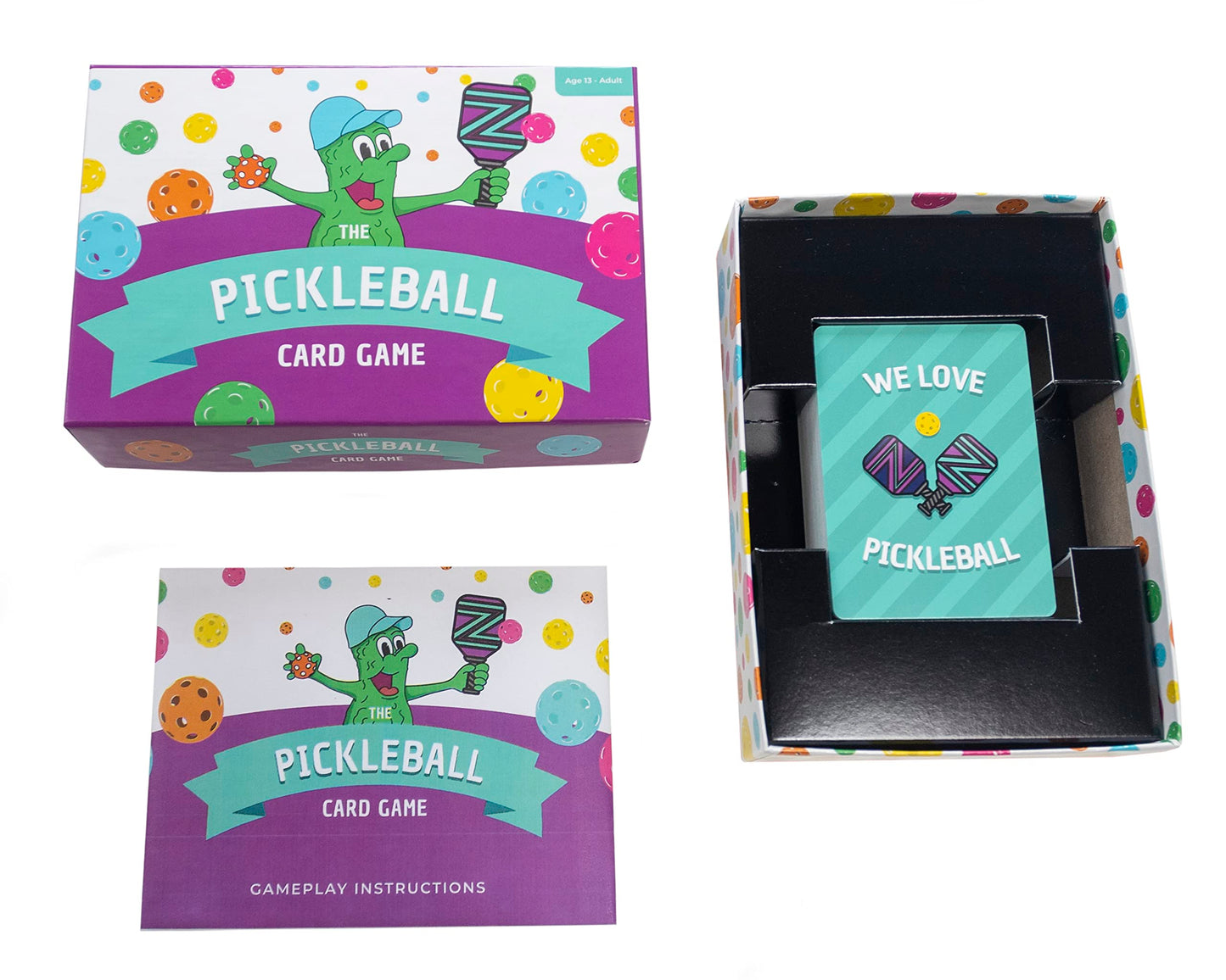 PCG Pickleball Playing Cards Game, Strategy, Luck, and Fun for Adults, 2 or 4 Players - Perfect for Family Game Nights, Card Games for Adults, Family