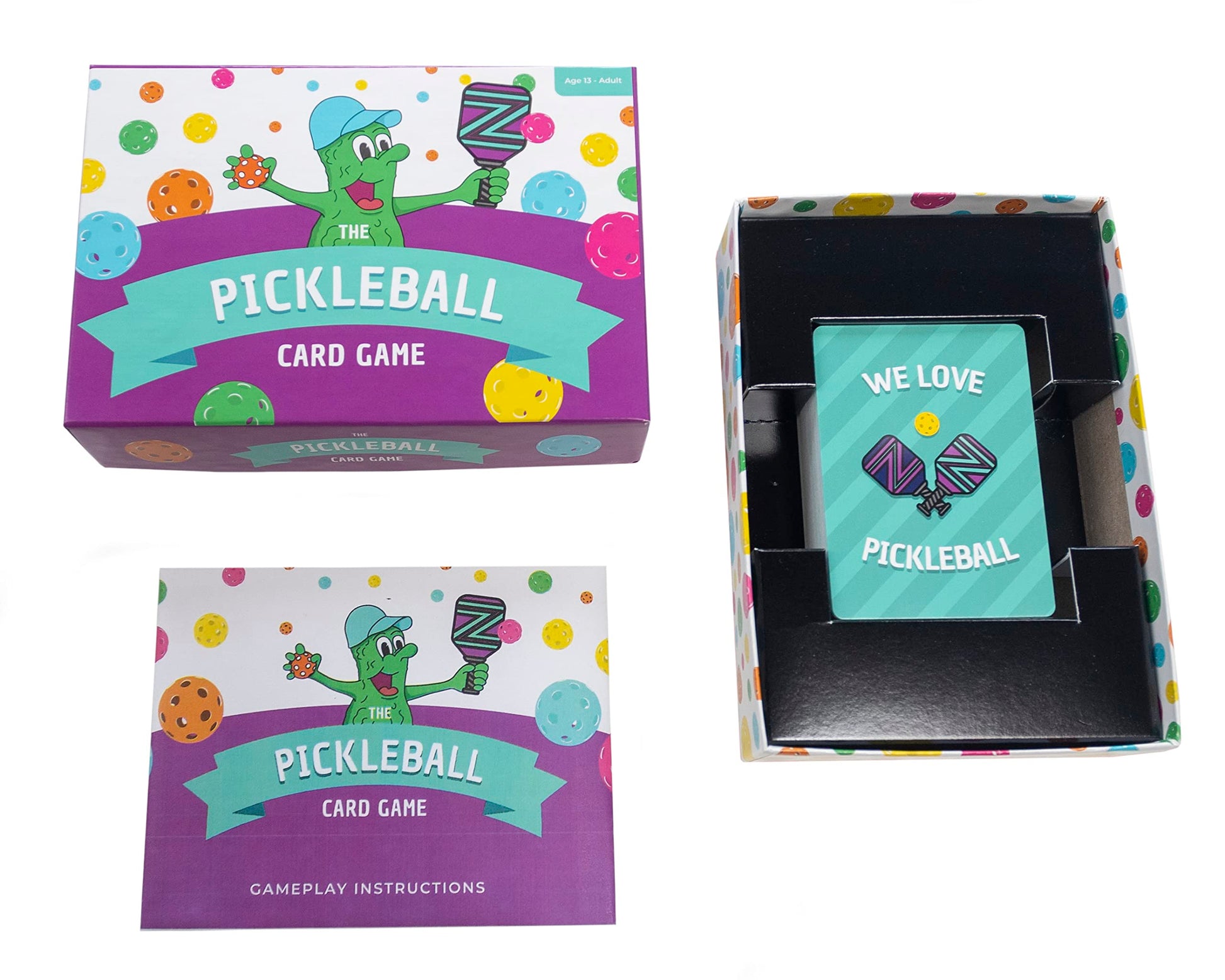 PCG Pickleball Playing Cards Game, Strategy, Luck, and Fun for Adults, 2 or 4 Players - Perfect for Family Game Nights, Card Games for Adults, Family