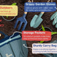 Gardening Set, Tool Kit, for Kids, STEM, Includes Tote Bag, Spade, Watering Can, Rake, Fork, Trowel and Gloves (Ocean Blue)