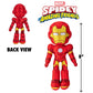 Marvel Spidey and His Amazing Friends 8" Iron Man Plush - Spider-Man Stuffed Animal Toy Figure - Officially Licensed - Spider-Verse Easter Basket