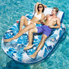 Pool Floats Adult 2 Person Inflatable Tanning Pool Lounger Extra Large River Rafts Heavy Duty Water Floaties Chair Lounge Recliner with Cupholder