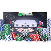 Elbow Room Games 300 Piece Poker Set, Includes Colored Chips, Dice, Dealer and Blind Chips, Deck of Cards in a Carrying Case