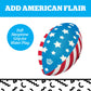 Star Spangled Splash Inflatable Water Football, Patriotic Red White Blue