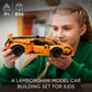 LEGO Technic Lamborghini Huracán Tecnica Orange Toy Cars - Building Toys for Kids, Boys & Girls, Ages 9+ - Lamborghini Toy Car W/ V10 Engine