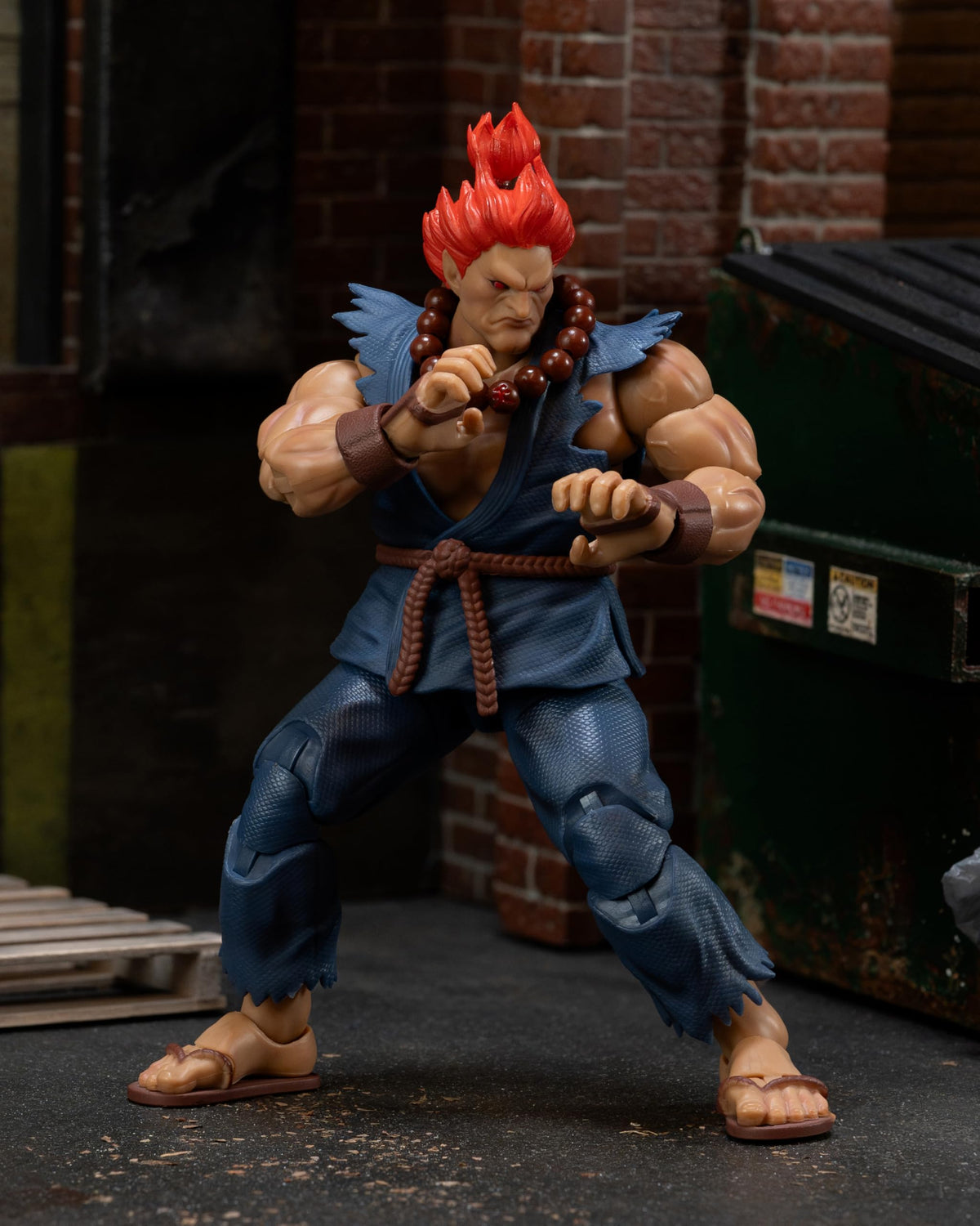Jada Street Fighter II Akuma - 1:12 Scale Action Figure Toys - Premium Articulation & Accessories - Collector’s Display or Kids Play - Ages 13+