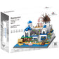 Apostrophe Games Santorini Building Block Set - 1380 Pieces - Model Building Blocks for Adults and Kids - Greece's Island Architecture Kit Famous