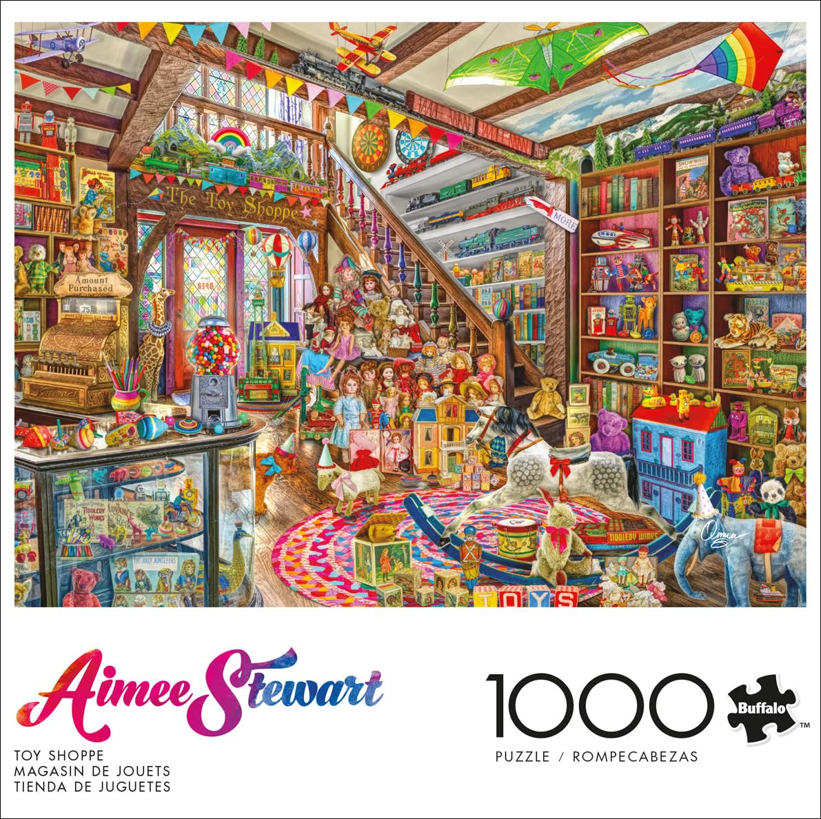 Buffalo Games - Aimee Stewart Toy Shoppe - 1000 Piece Puzzle for Adults