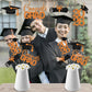 Orange Black Graduation Centerpieces for Tables 2026 Graduation Decorations Class of 2026 Graduation Table Decorations Graduation Party Centerpieces