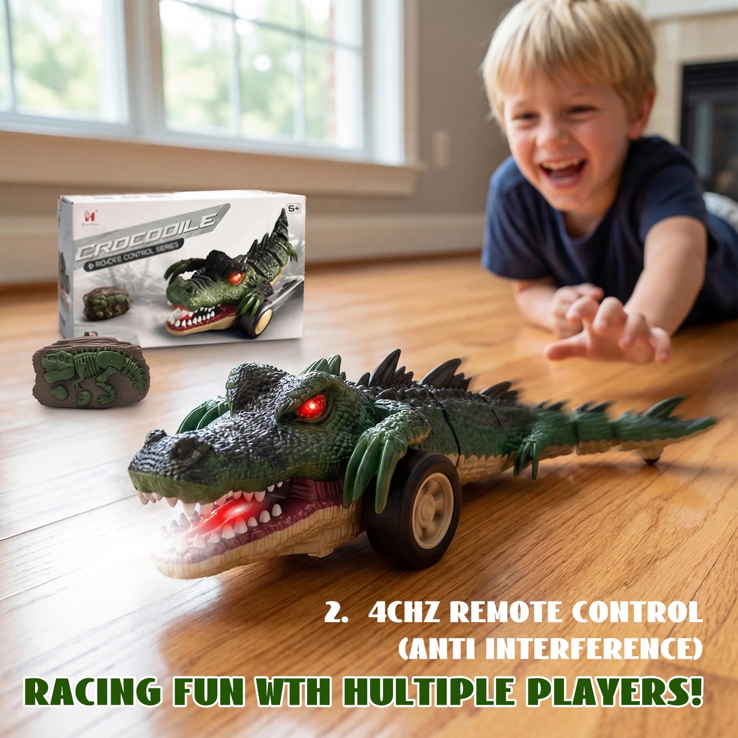 LEFEI Remote Control Crocodile Car Toy,2.4Ghz RC Toy Cars
