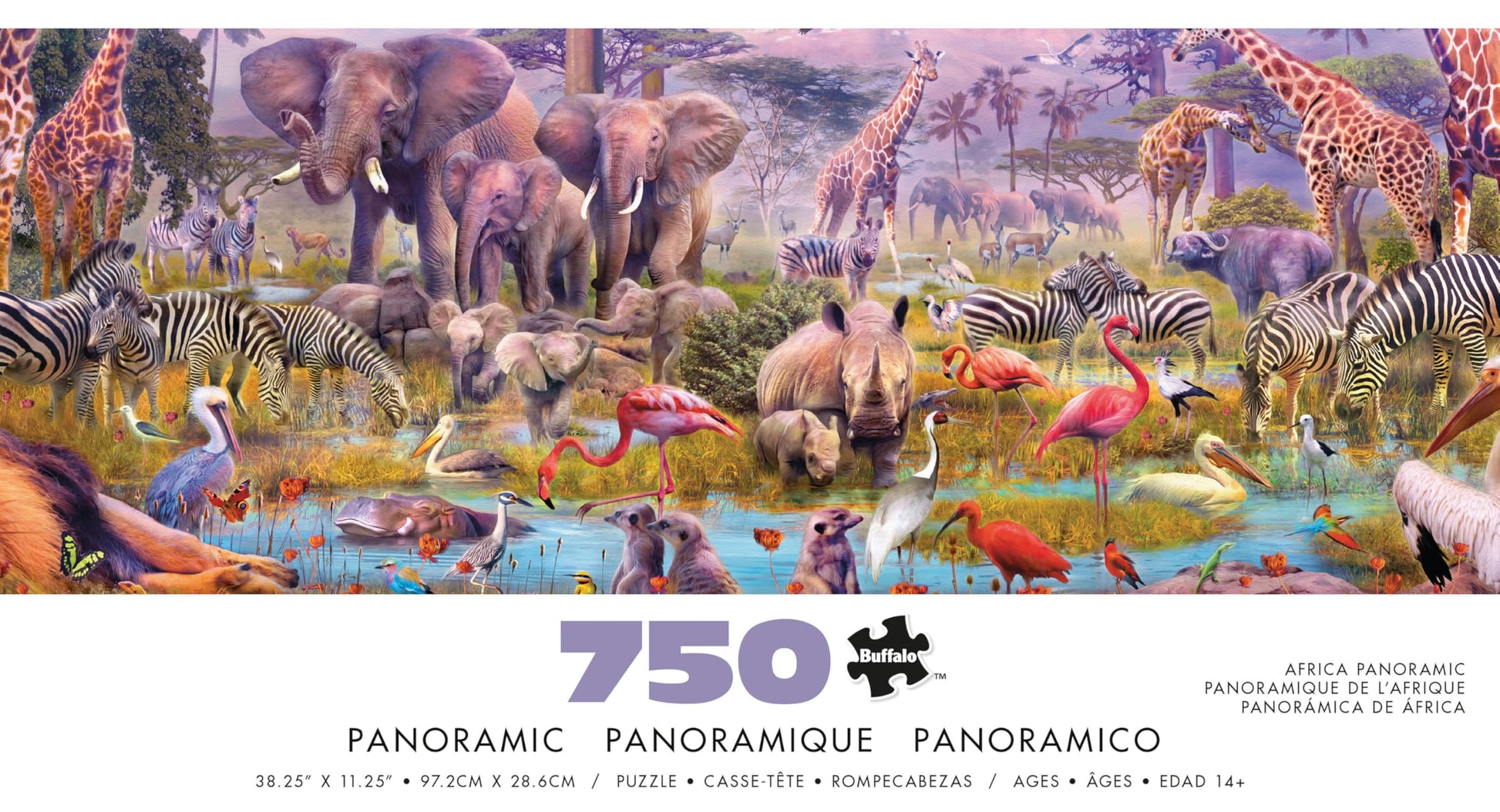 Buffalo Games - Africa Panoramic Landscape - 750 Piece Jigsaw Puzzle
