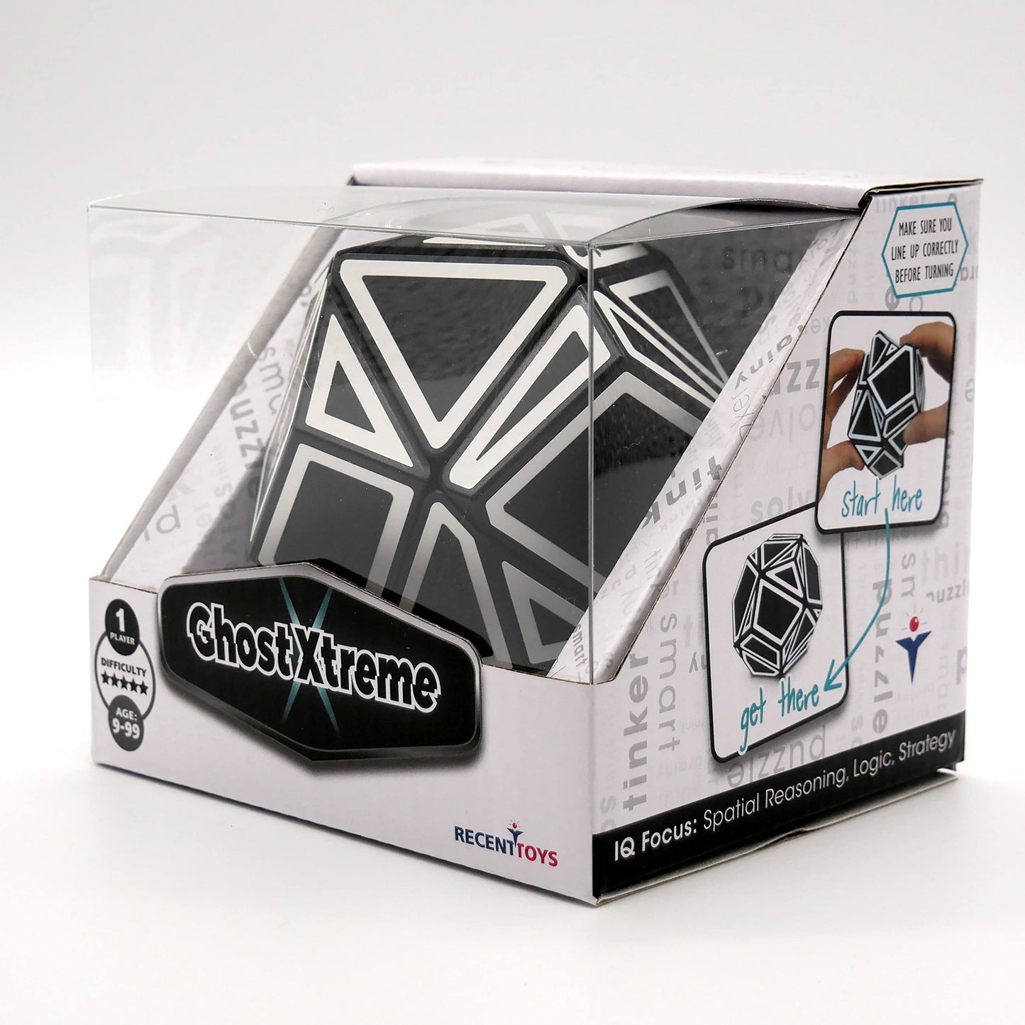 Project Genius Ghost Xtreme, Speed Cube, 3x3 Speed Cube, One-player Games, Brain Teasers, Multi-Color, Puzzle Cube, Gift for Children, Gift for Teen