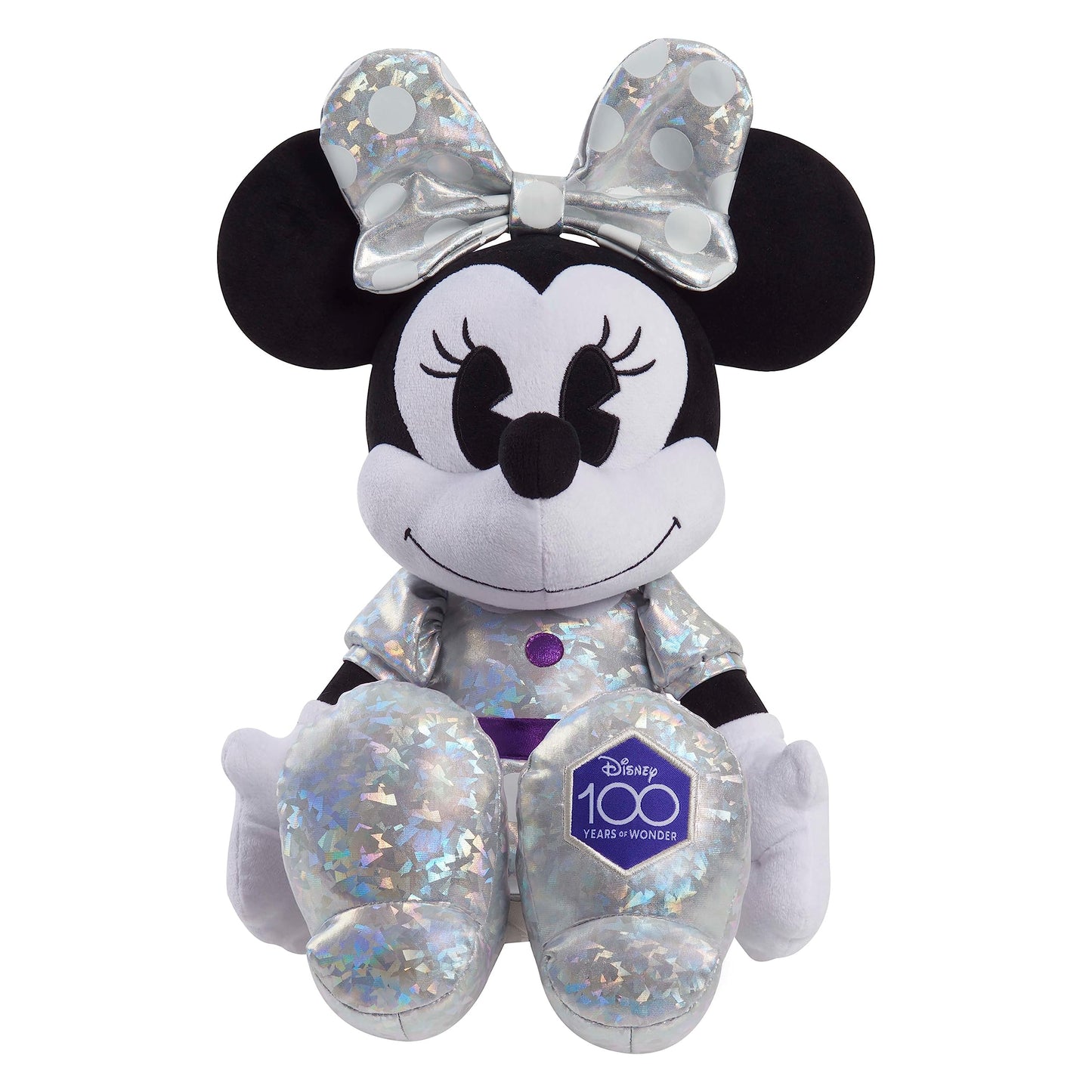 Disney100 Years of Wonder Minnie Mouse Large Plush Stuffed Animal, Kids Toys for Ages 2 Up by Just Play