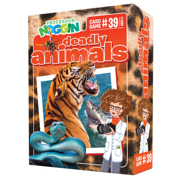 Outset Media Professor Noggin's Deadly Animals - an Educational Trivia Based Card Game for Kids - Trivia, True or False, and Multiple Choice - Ages 7+