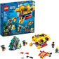 LEGO City Ocean Exploration Submarine 60264, with Submarine, Coral Reef Setting, Underwater Drone, Glow in The Dark Anglerfish Figure and 4 Explorer