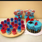 48 PCS Spider Cupcake Rings, Spider Cupcake Toppers Cake Toppers Dessert Decorations for Birthday Halloween Party Classroom Prizes