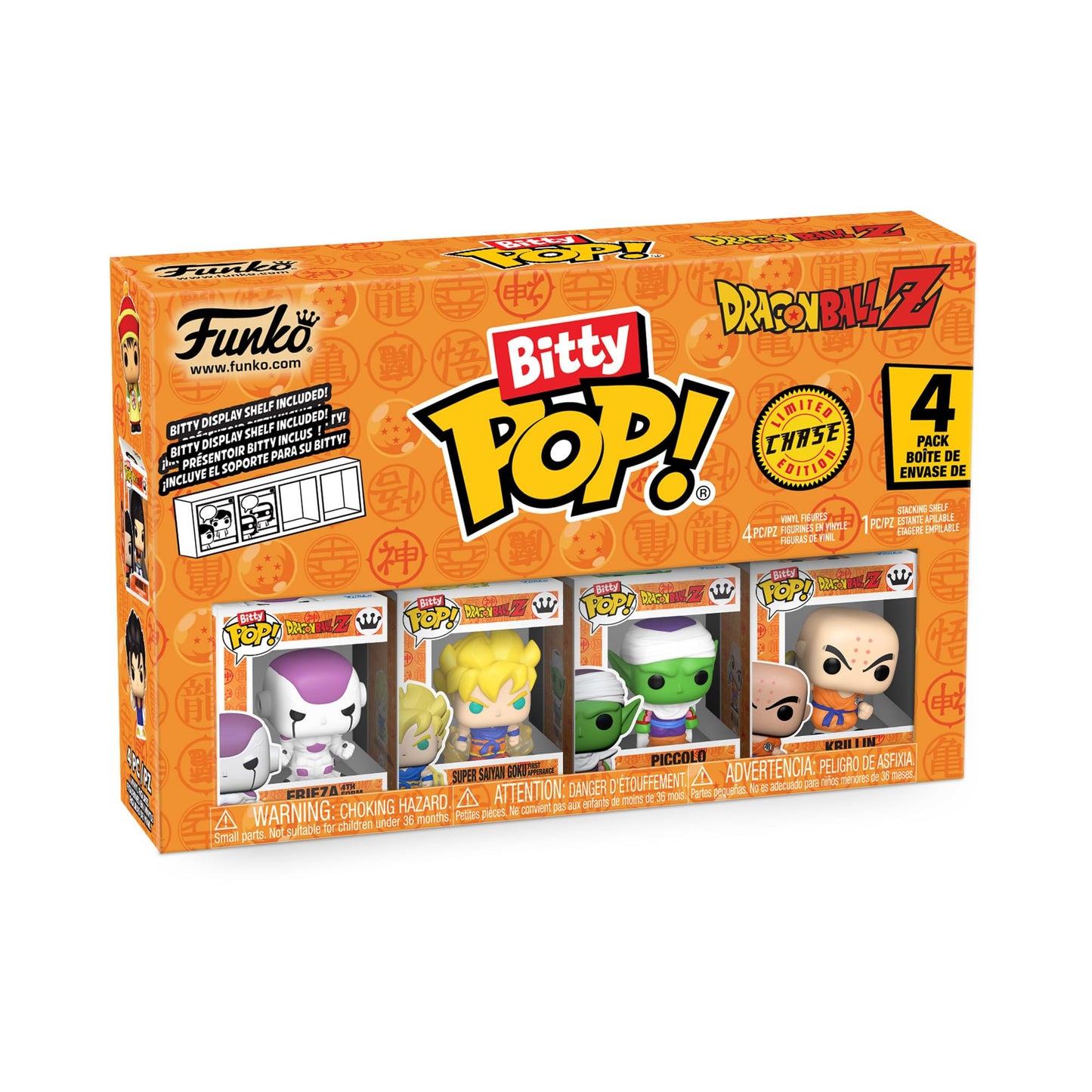 Funko Bitty Pop! 4-Pack: Dragon Ball Z - Frieza, Super Saiyan Goku, Vegeta, and a Mystery Figure - 0.9 Inch (2.2 Cm) - Anime Collectable - Stackable
