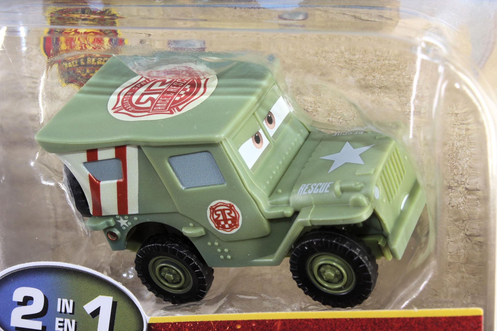 Disney Cars 2025 Color Changers Radiator Springs Race & Rescue Sarge