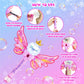 Princess Bubble Wand,Bubble Machine for Kids Girls,Music & Light Up Bubble Blower,Bubble Maker,Outdoor Party Birthday Bubble Toy for Toddlers,Gift