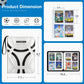 Lalasu Soccer Card Binder, 2025-2026 Soccer Trading Cards Binder with Wristband, 440 Double Sided Pockets Sleeves PU Card Albums Fit for Sports Cards