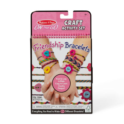 Melissa & Doug On The Go Friendship Bracelet Craft Set (Makes 10+ Bracelets)