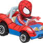 Hot Wheels RacerVerse Toy Cars 2-Pack, Set of 2 Die-Cast Vehicles with Character Driver, Optimized for Track Performance : Spider Man & Green Goblin