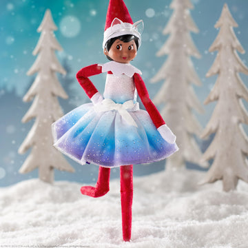 The Elf on the Shelf Claus Couture Extraordinary Noorah Party Dress for Your Scout Elf - Includes Northern Lights Inspired Dress and Fox-Ear Crown