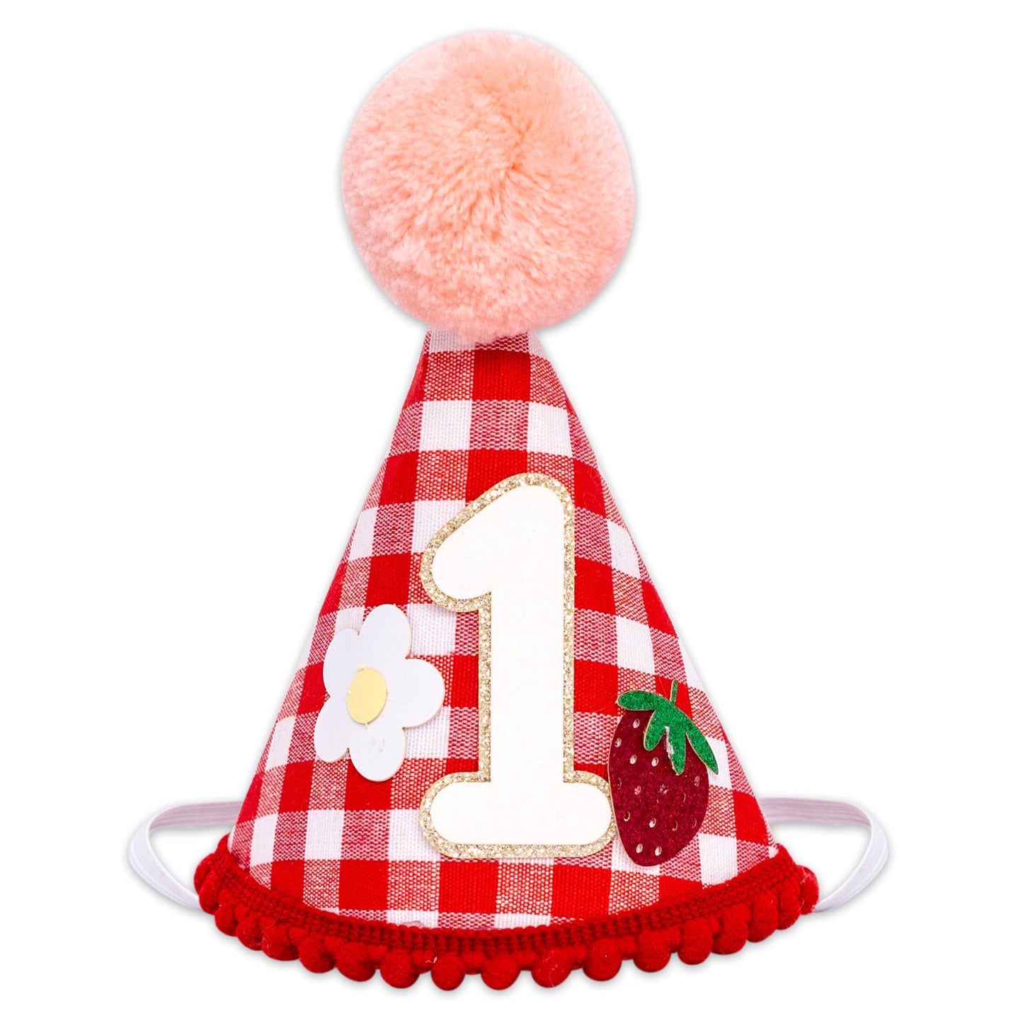 Raoformi Strawberry First Birthday Hat - Berry First Birthday Party Crown, Sweet One Party Celebration Headwear One Party Hat For Boys/Girls