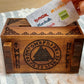 Winshare Puzzles and Games Enigma Viking Secret Puzzle Box Money & Gift Card holder in a Wood IQ lock