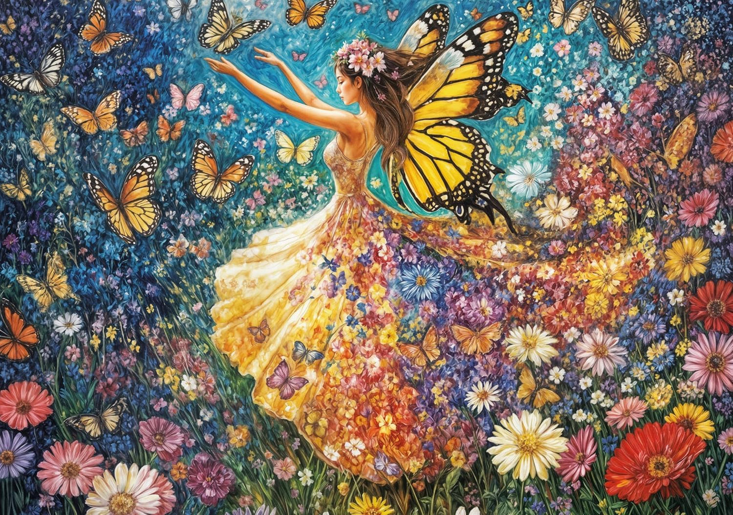 Ceaco - Lady Butterfly - 500 Piece Jigsaw Puzzle for Adults